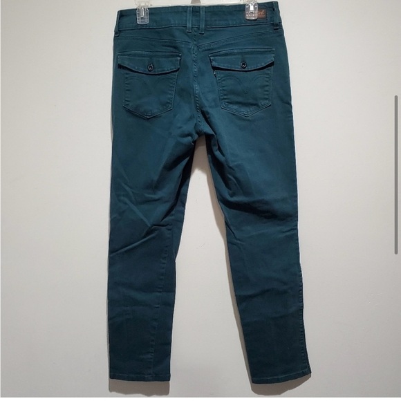 Levi's Women's Straight Leg Jeans - Teal/Green - Picture 3 of 5